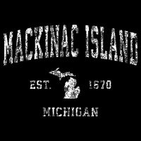 Mackinac Island Michigan Mi Vintage Athletic Sports Design Sweatshirt