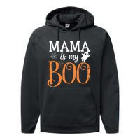 Mama Is My Boo Halloween Costume Boo Ghost Performance Fleece Hoodie