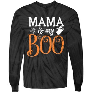 Mama Is My Boo Halloween Costume Boo Ghost Tie-Dye Long Sleeve Shirt