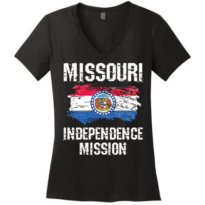 Missouri Independence Mission Women's V-Neck T-Shirt