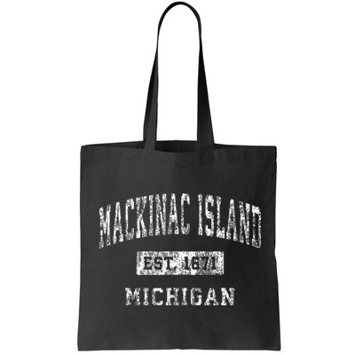 Mackinac Island Michigan Mi Vintage Established Sports Bag