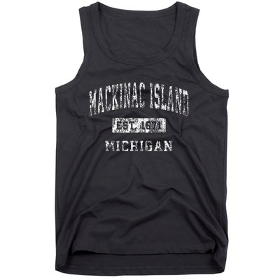 Mackinac Island Michigan Mi Vintage Established Sports Tank Top