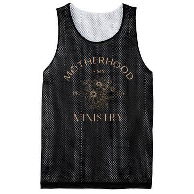 Motherhood Is My Ministry Homeschool Mom Christian Mom Mesh Reversible Basketball Jersey Tank