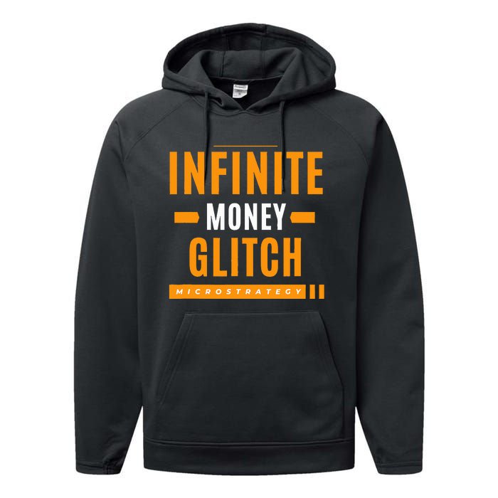 $Mstr Infinite Money Glitch Microstrategy Bitcoin Performance Fleece Hoodie