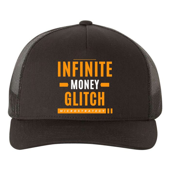 $Mstr Infinite Money Glitch Microstrategy Bitcoin Yupoong Adult 5-Panel Trucker Hat