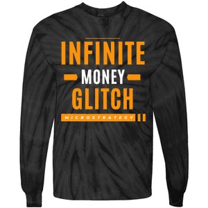 $Mstr Infinite Money Glitch Microstrategy Bitcoin Tie-Dye Long Sleeve Shirt