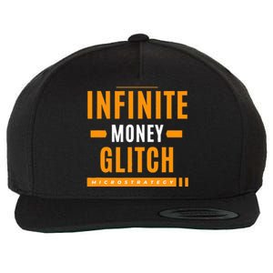 $Mstr Infinite Money Glitch Microstrategy Bitcoin Wool Snapback Cap