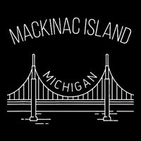 Mackinac Island Michigan With Bridge Weekend Travel Cooling Performance Crew T-Shirt