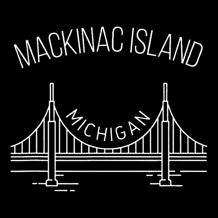 Mackinac Island Michigan With Bridge Weekend Travel Cooling Performance Crew T-Shirt