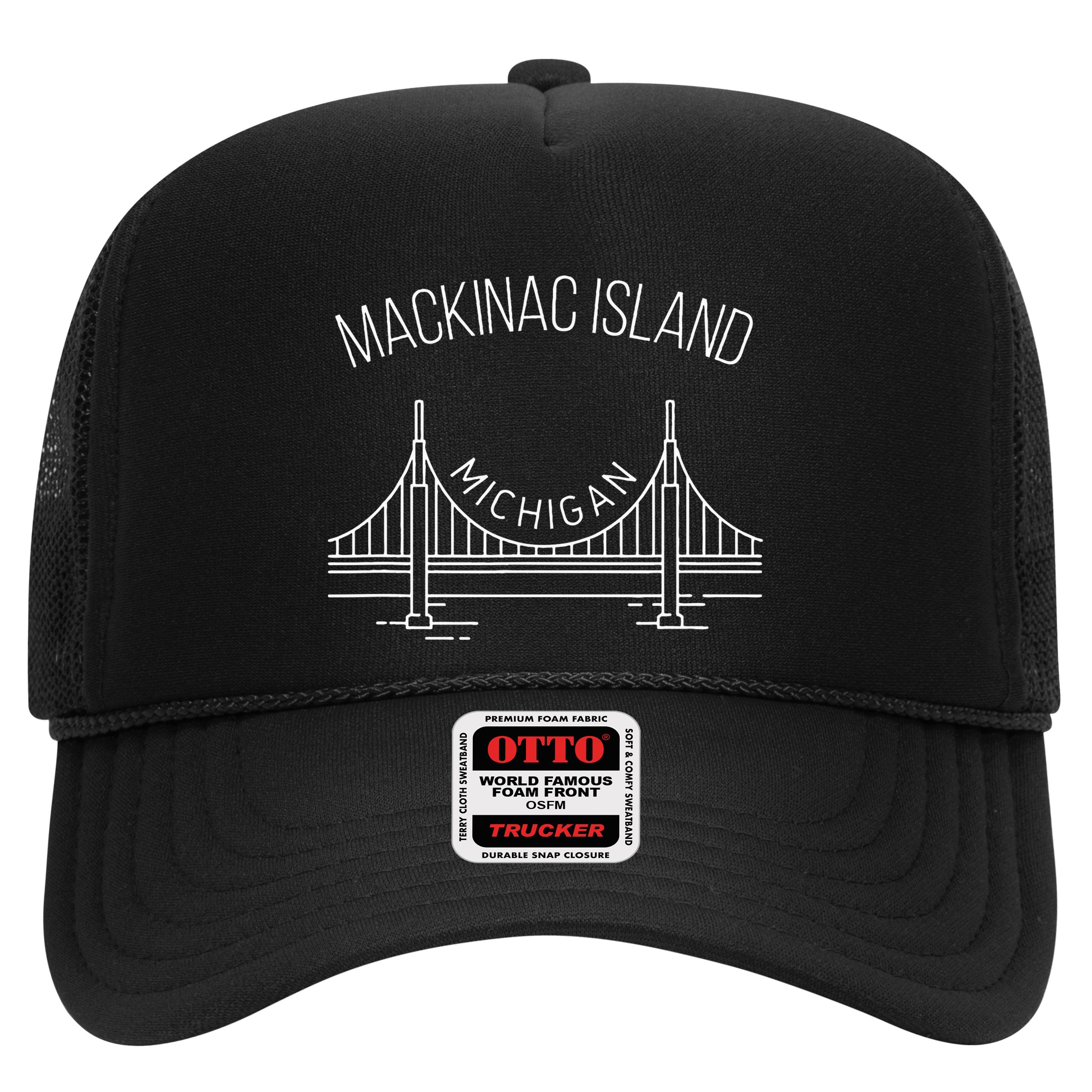 Mackinac Island Michigan With Bridge Weekend Travel Hat