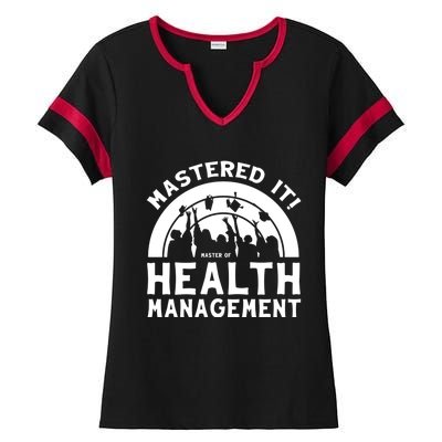 Mastered It Mhm Master Of Health Aget University Grad Cool Gift Ladies Halftime Notch Neck Tee