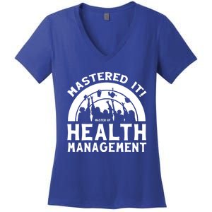 Mastered It Mhm Master Of Health Aget University Grad Cool Gift Women's V-Neck T-Shirt