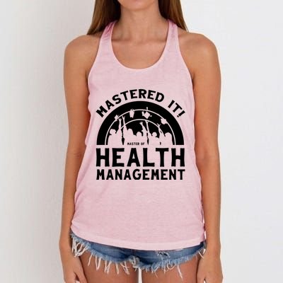 Mastered It Mhm Master Of Health Aget University Grad Cool Gift Women's Knotted Racerback Tank