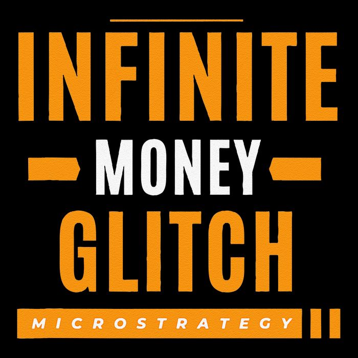 $Mstr Infinite Money Glitch Microstrategy Bitcoin Sweatshirt