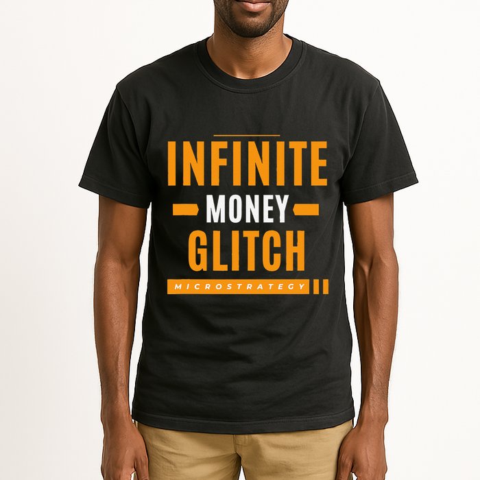 $Mstr Infinite Money Glitch Microstrategy Bitcoin Tall T-Shirt