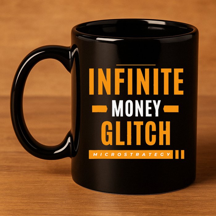 $Mstr Infinite Money Glitch Microstrategy Bitcoin 11oz C Handle Ceramic Mug