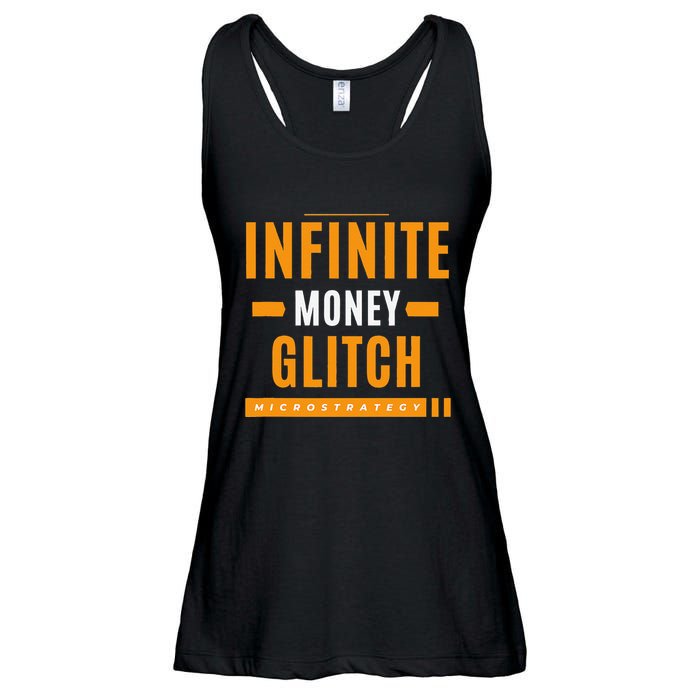 $Mstr Infinite Money Glitch Microstrategy Bitcoin Ladies Essential Flowy Tank