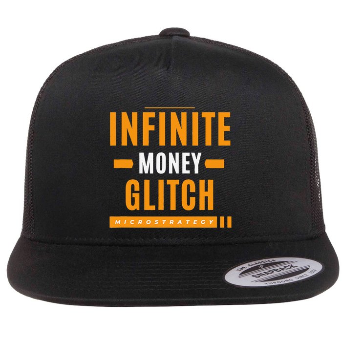 $Mstr Infinite Money Glitch Microstrategy Bitcoin Flatbill Hat