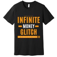 $Mstr Infinite Money Glitch Microstrategy Bitcoin Premium T-Shirt