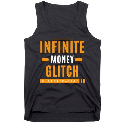 $Mstr Infinite Money Glitch Microstrategy Bitcoin Tank Top