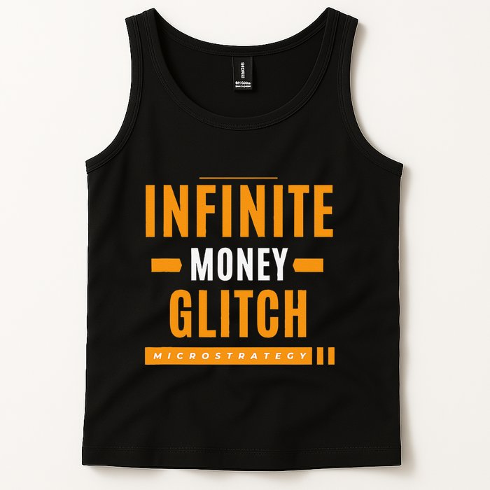 $Mstr Infinite Money Glitch Microstrategy Bitcoin Tank Top
