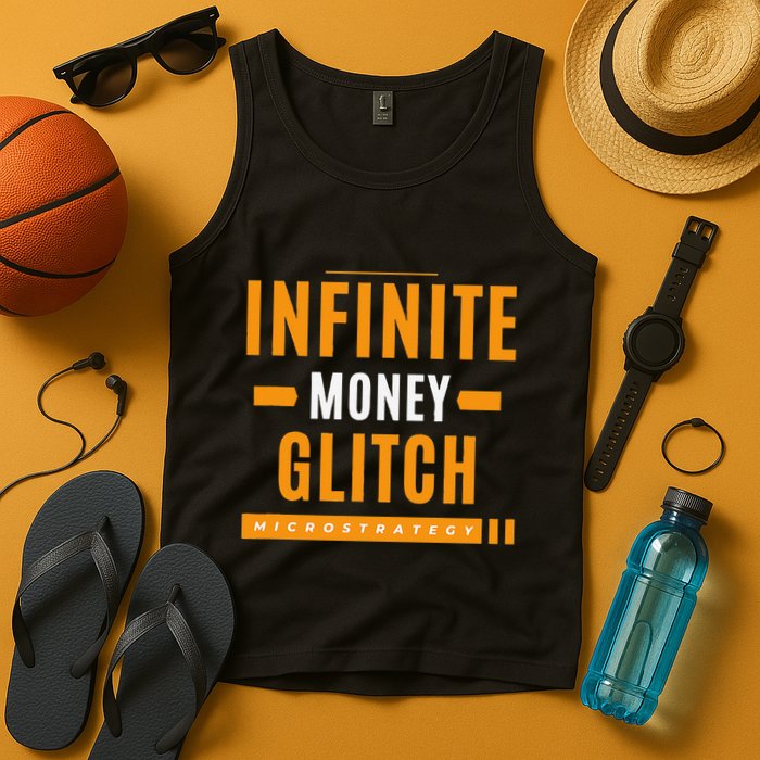 $Mstr Infinite Money Glitch Microstrategy Bitcoin Tank Top
