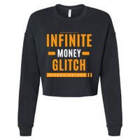 $Mstr Infinite Money Glitch Microstrategy Bitcoin Cropped Pullover Crew