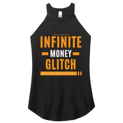 $Mstr Infinite Money Glitch Microstrategy Bitcoin Women's Perfect Tri Rocker Tank