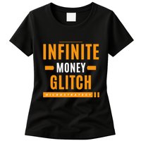 $Mstr Infinite Money Glitch Microstrategy Bitcoin Womens T-Shirt
