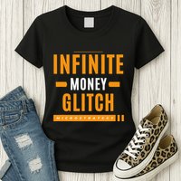 $Mstr Infinite Money Glitch Microstrategy Bitcoin Womens T-Shirt