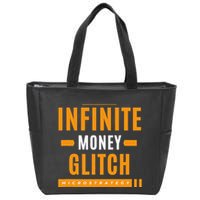 $Mstr Infinite Money Glitch Microstrategy Bitcoin Zip Tote Bag