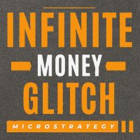 $Mstr Infinite Money Glitch Microstrategy Bitcoin Cotton Canvas Backpack