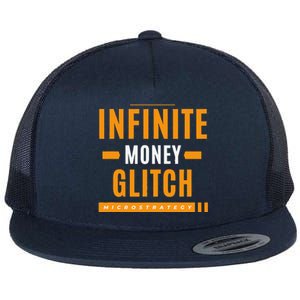 $Mstr Infinite Money Glitch Microstrategy Bitcoin Flat Bill Trucker Hat