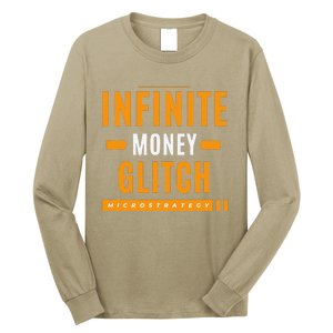 $Mstr Infinite Money Glitch Microstrategy Bitcoin Long Sleeve Shirt