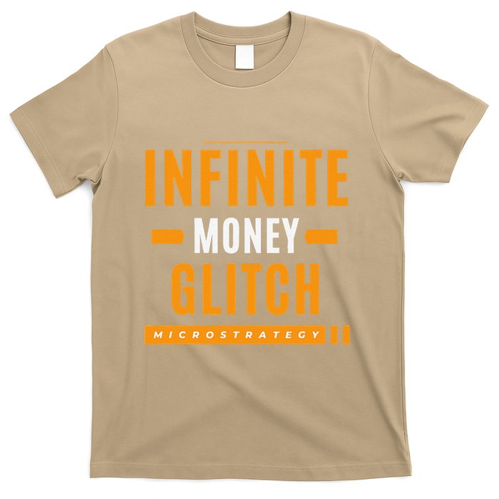 $Mstr Infinite Money Glitch Microstrategy Bitcoin T-Shirt