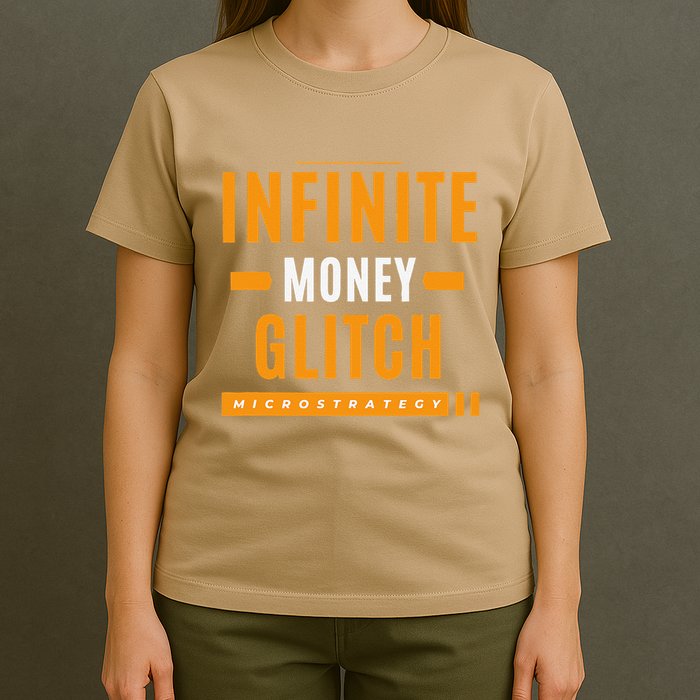 $Mstr Infinite Money Glitch Microstrategy Bitcoin T-Shirt