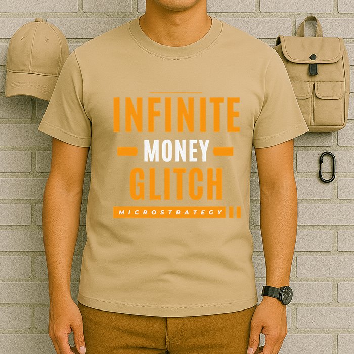 $Mstr Infinite Money Glitch Microstrategy Bitcoin T-Shirt