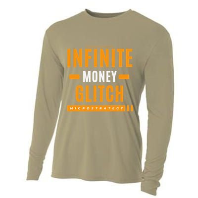 $Mstr Infinite Money Glitch Microstrategy Bitcoin Cooling Performance Long Sleeve Crew