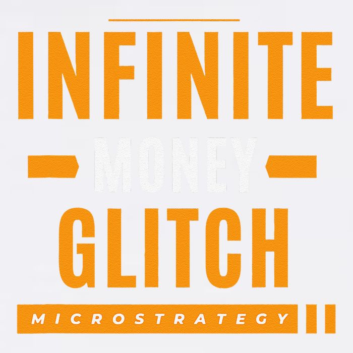 $Mstr Infinite Money Glitch Microstrategy Bitcoin Garment-Dyed Sweatshirt