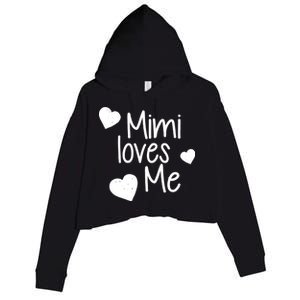 Mimi Loves Me Crop Fleece Hoodie