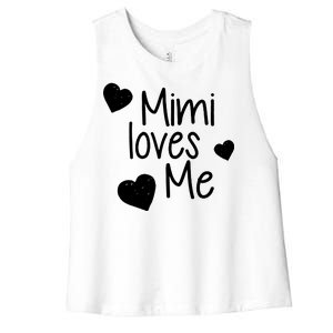 Mimi Loves Me Women's Racerback Cropped Tank