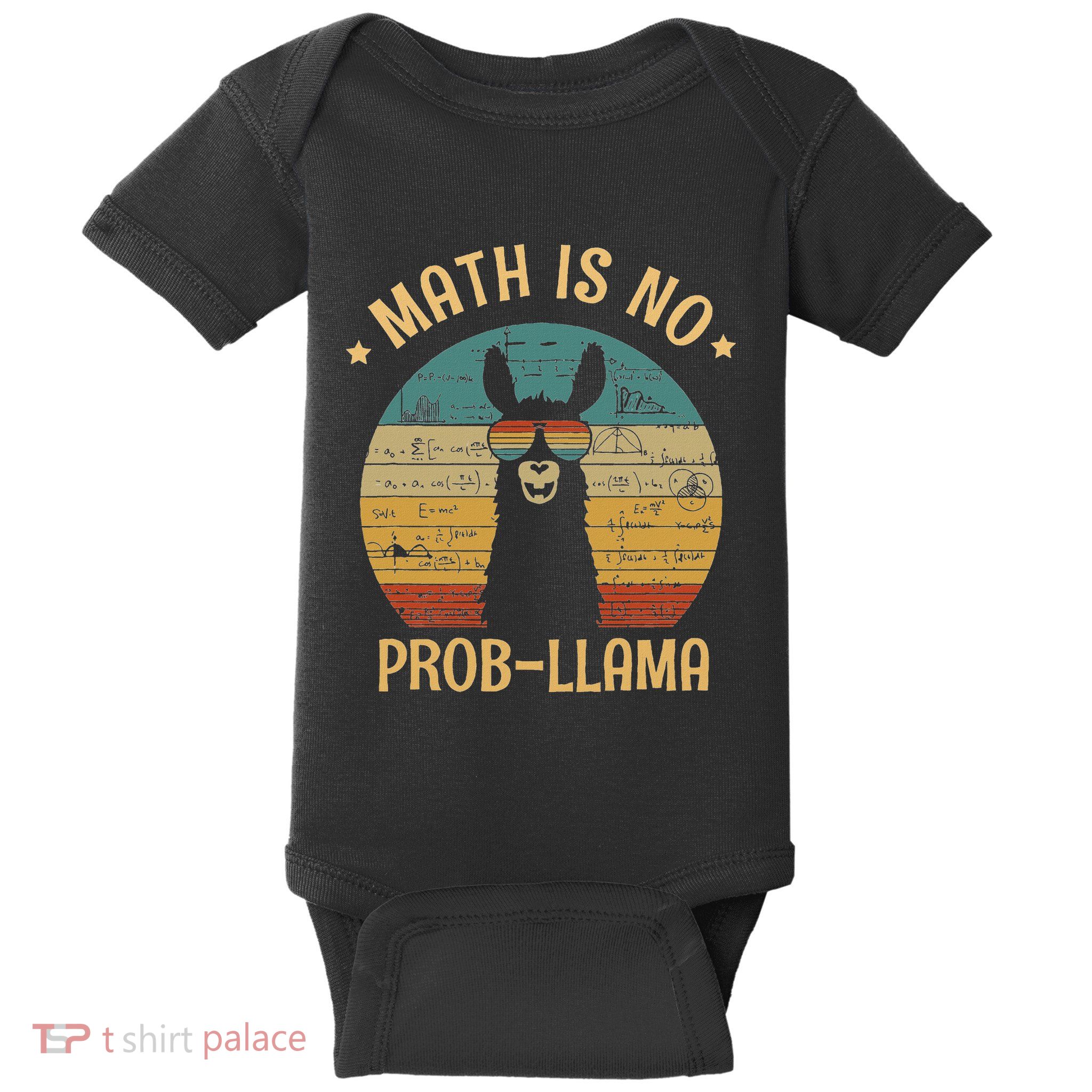 Math Is No Prob Llama Funny Teacher Baby Bodysuit