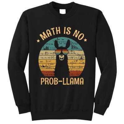 Math Is No Prob Llama Funny Teacher Sweatshirt