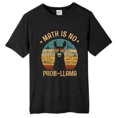 Math Is No Prob Llama Funny Teacher Tall Fusion ChromaSoft Performance T-Shirt