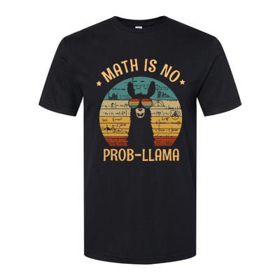 Math Is No Prob Llama Funny Teacher Softstyle CVC T-Shirt