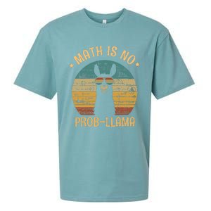 Math Is No Prob Llama Funny Teacher Sueded Cloud Jersey T-Shirt