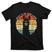 Math is No ProbLlama Math Llama Teacher T-Shirt