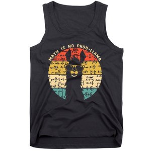 Math is No ProbLlama Math Llama Teacher Tank Top