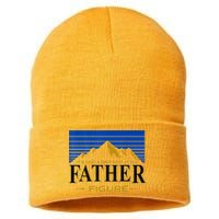 Mens It's Not A DAD BOD It's A Father Figure Funny DAD Drink Beer Sustainable Knit Beanie