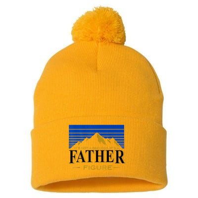 Mens It's Not A DAD BOD It's A Father Figure Funny DAD Drink Beer Pom Pom 12in Knit Beanie